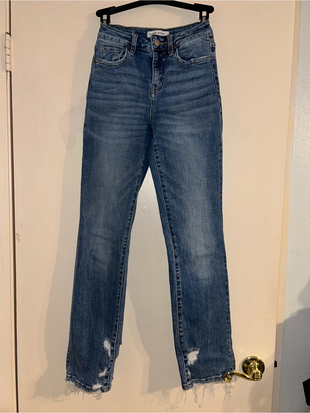 High-Rise Straight Leg Jeans